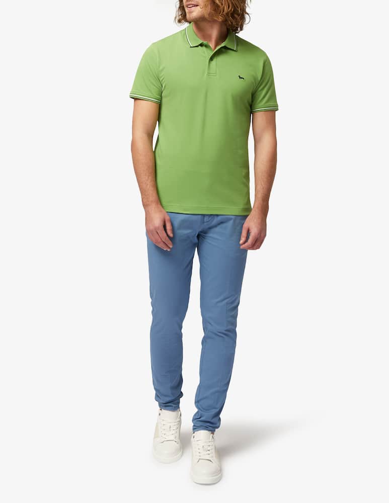 rinascente Harmont & Blaine Polo piquet stretch profilini colorati