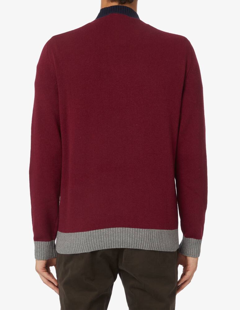 rinascente Harmont & Blaine Maglia intarsio bassotto con sciarpa