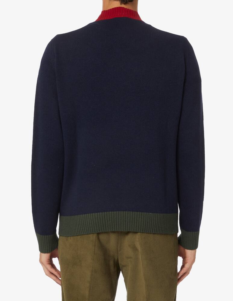 rinascente Harmont & Blaine Maglia intarsio bassotto con sciarpa