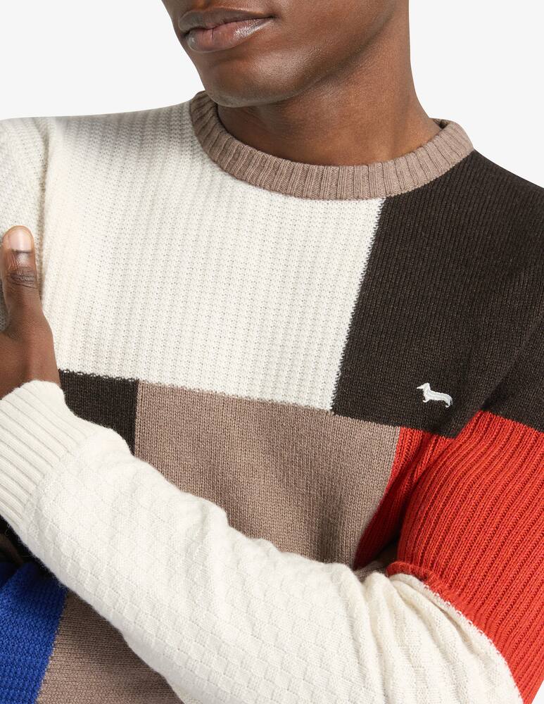 rinascente Harmont & Blaine Patchwork cable jumper