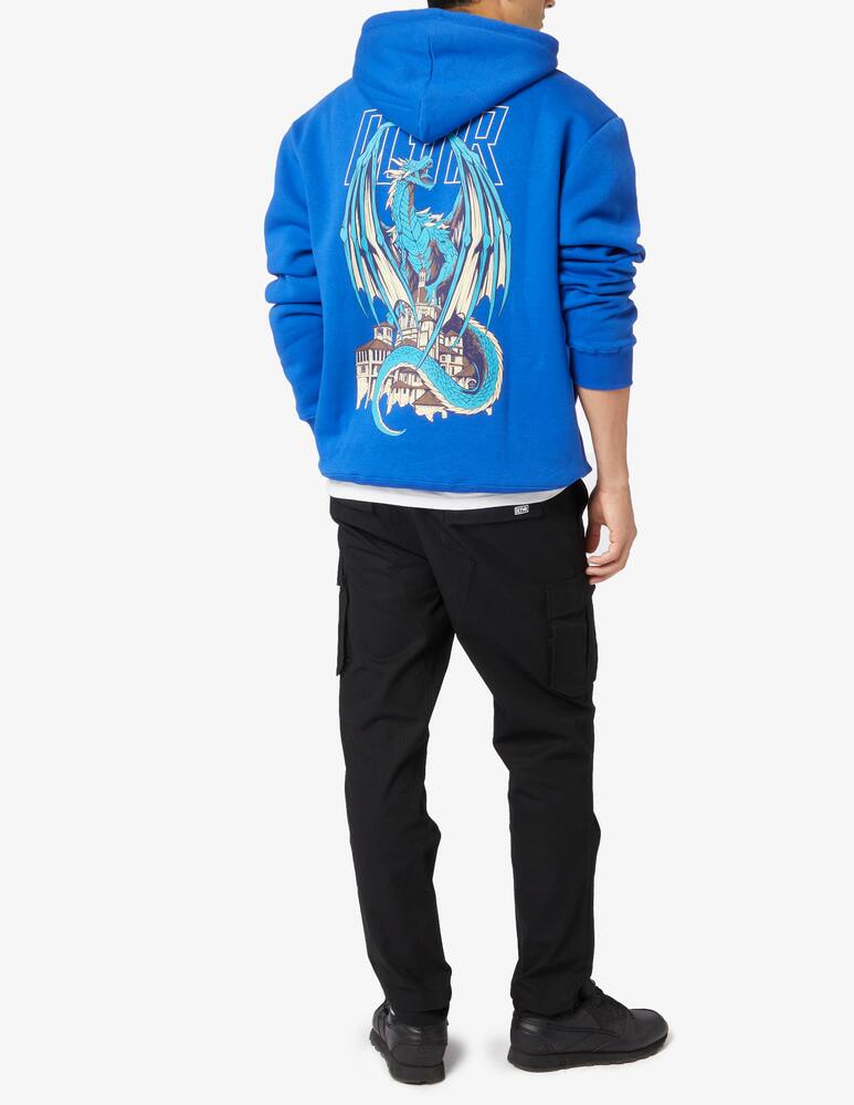 rinascente Dolly Noire Felpa con cappuccio blue dragon