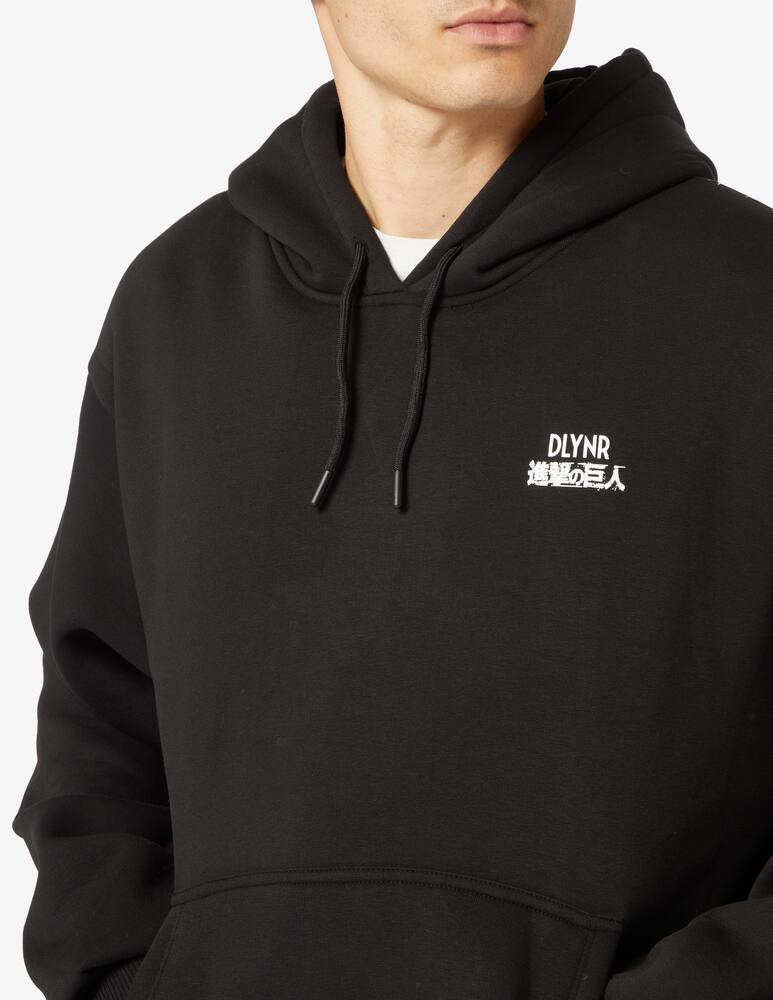 rinascente Dolly Noire Felpa con cappuccio attack on titan sketch