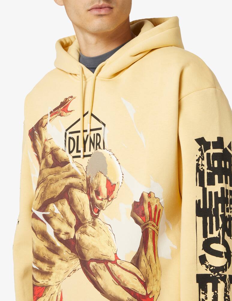 rinascente Dolly Noire Felpa con cappuccio attack on titan armored