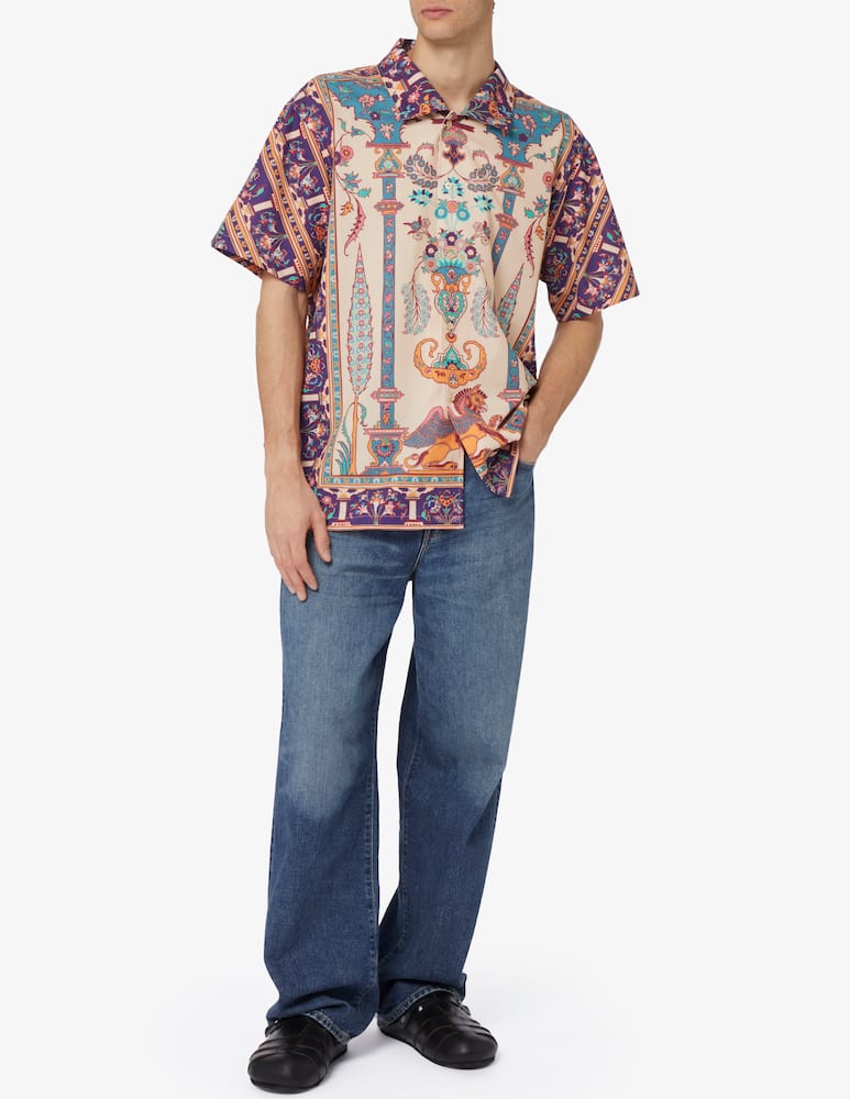 Dolly Noire Camicia maniche corte persian rug bowling - immagine 2 Dolly Noire Camicia maniche corte persian rug bowling - immagine 2