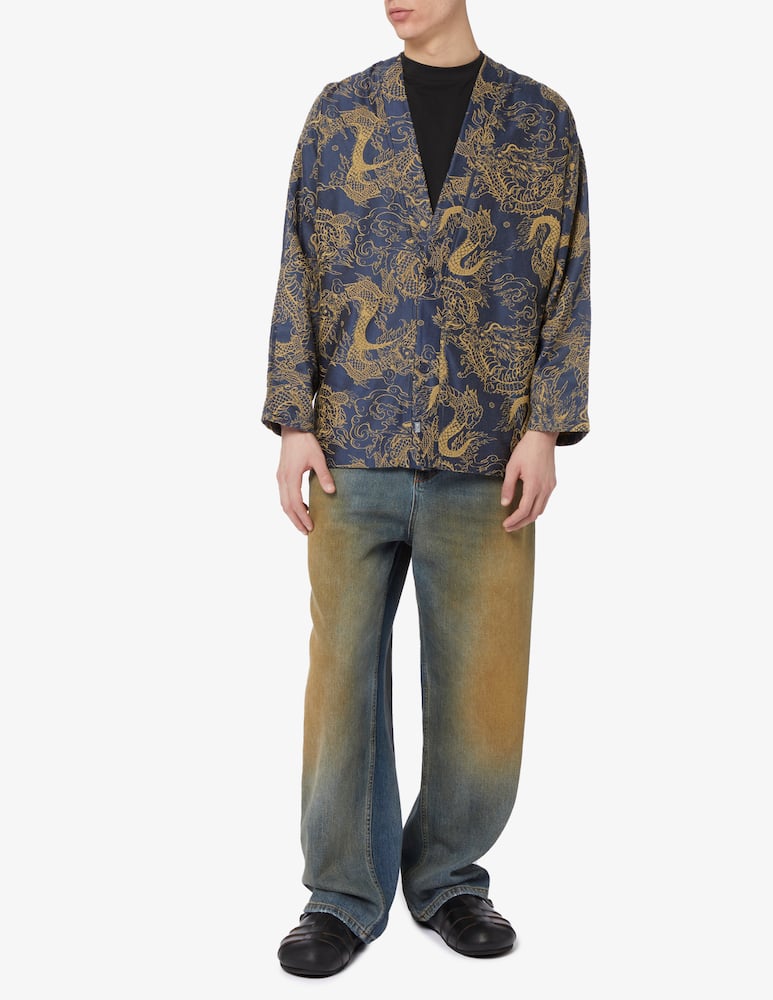 rinascente Dolly Noire Kimono sweat chinese dragon