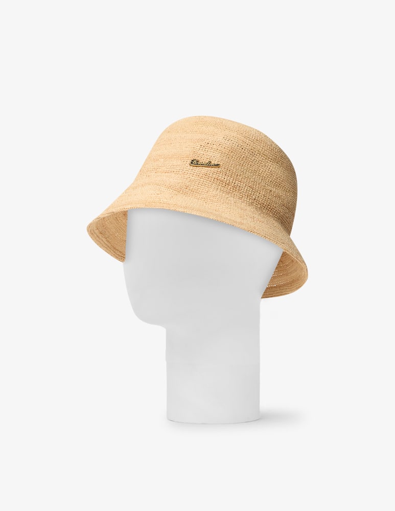 rinascente Borsalino Cloche in rafia crochet