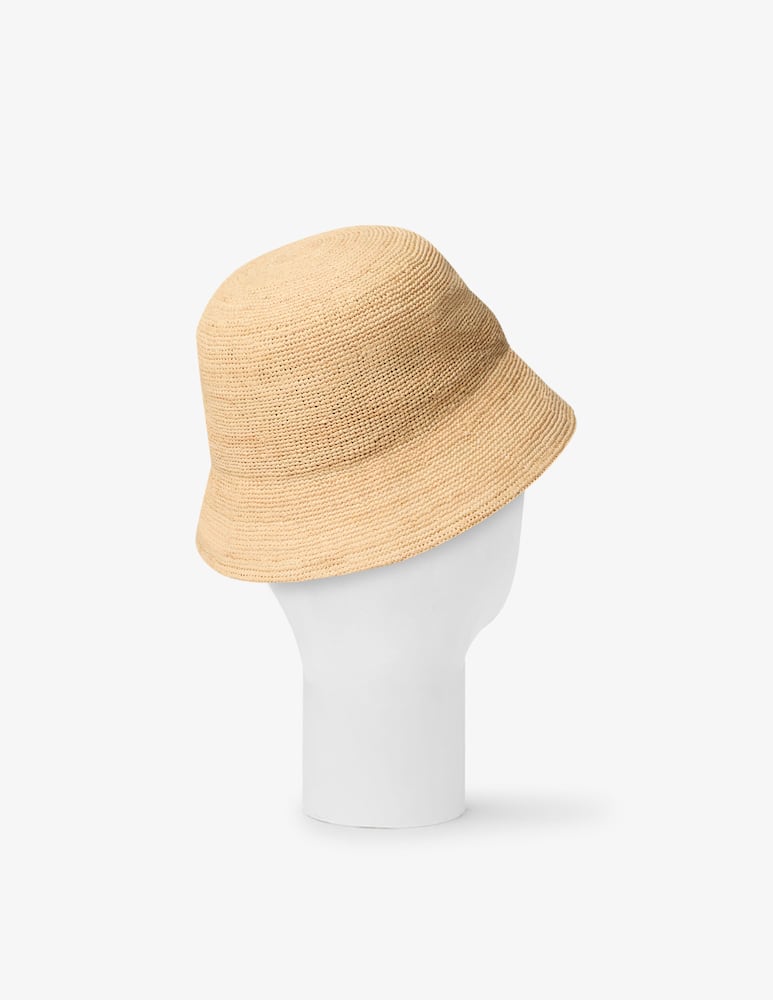 rinascente Borsalino Cloche in rafia crochet