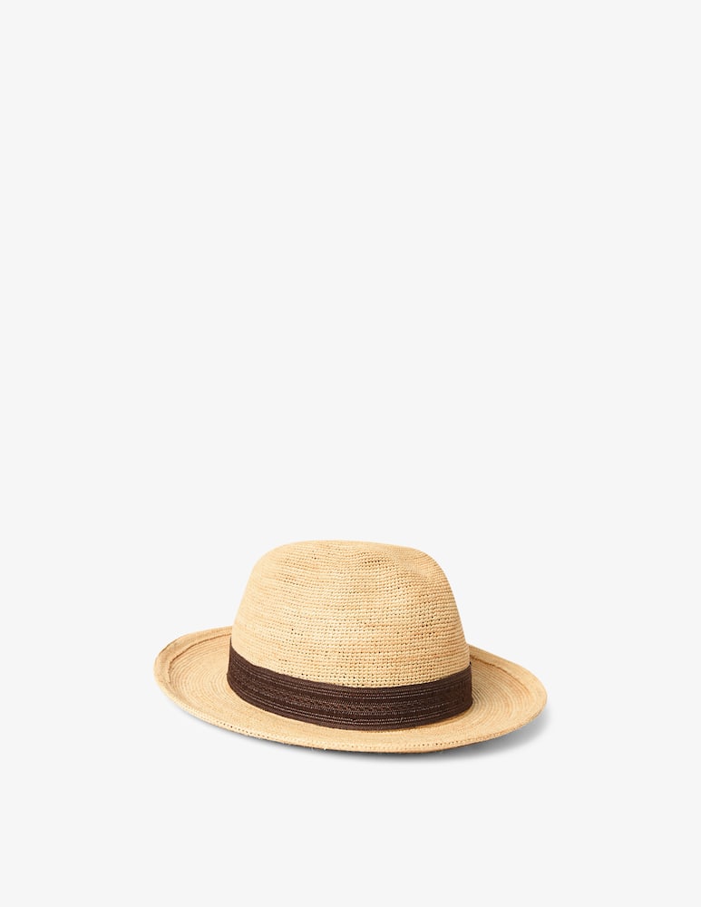 rinascente Borsalino Cappello Federico in rafia tesa media