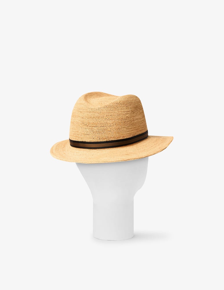 rinascente Borsalino Cappello Argentina in rafia tesa media