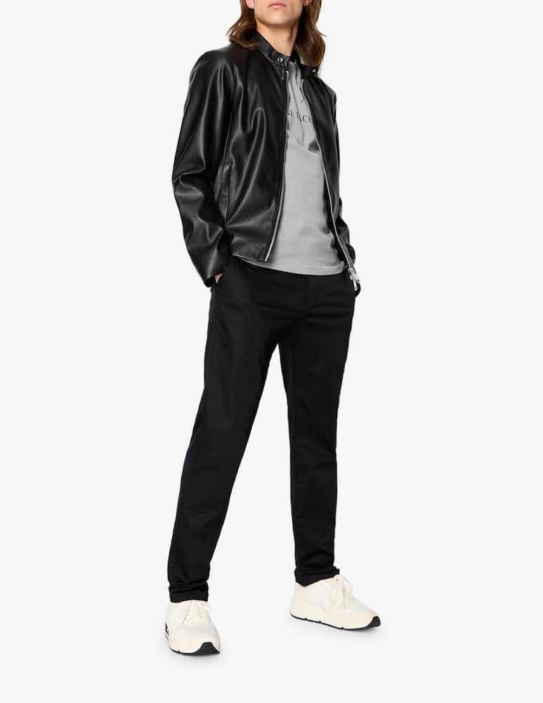 rinascente Armani Exchange Biker simil pelle jacket