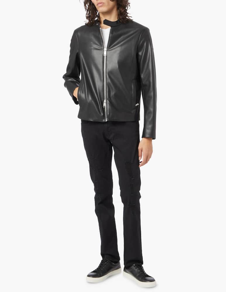 rinascente Armani Exchange Giacca biker simil pelle