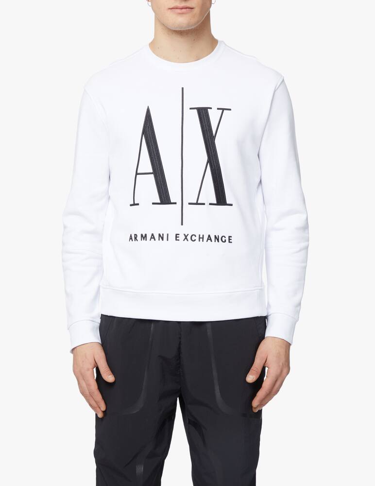 rinascente Armani Exchange Felpa girocollo icon big - bianco