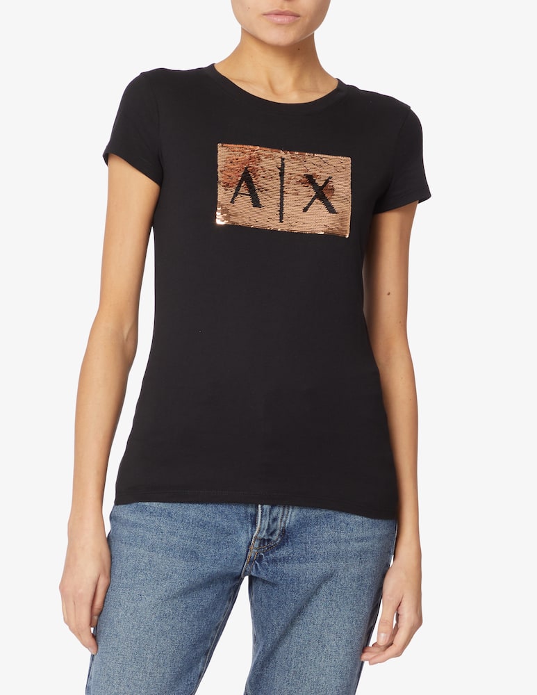 Armani Exchange Logo cotton t-shirt - picture 1