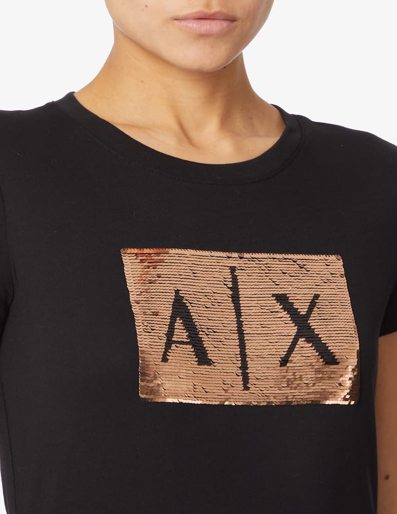 Armani Exchange Logo cotton t-shirt - picture 4
