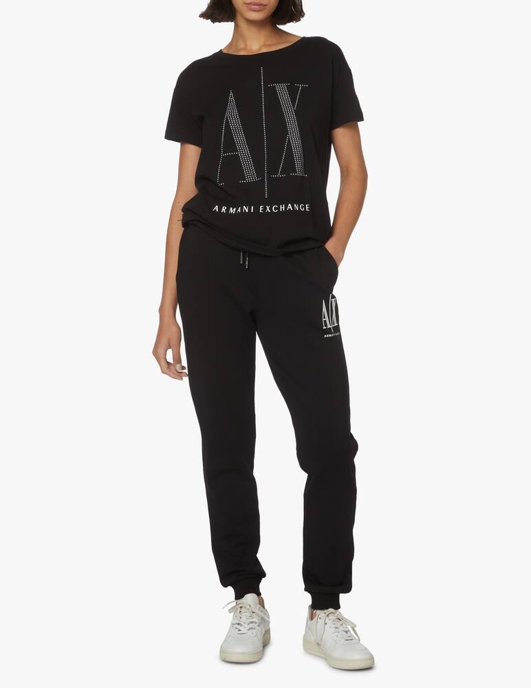 Armani Exchange Pantaloni di tuta in cotone Icon - nero - immagine 1 Armani Exchange Pantaloni di tuta in cotone Icon - nero - immagine 1