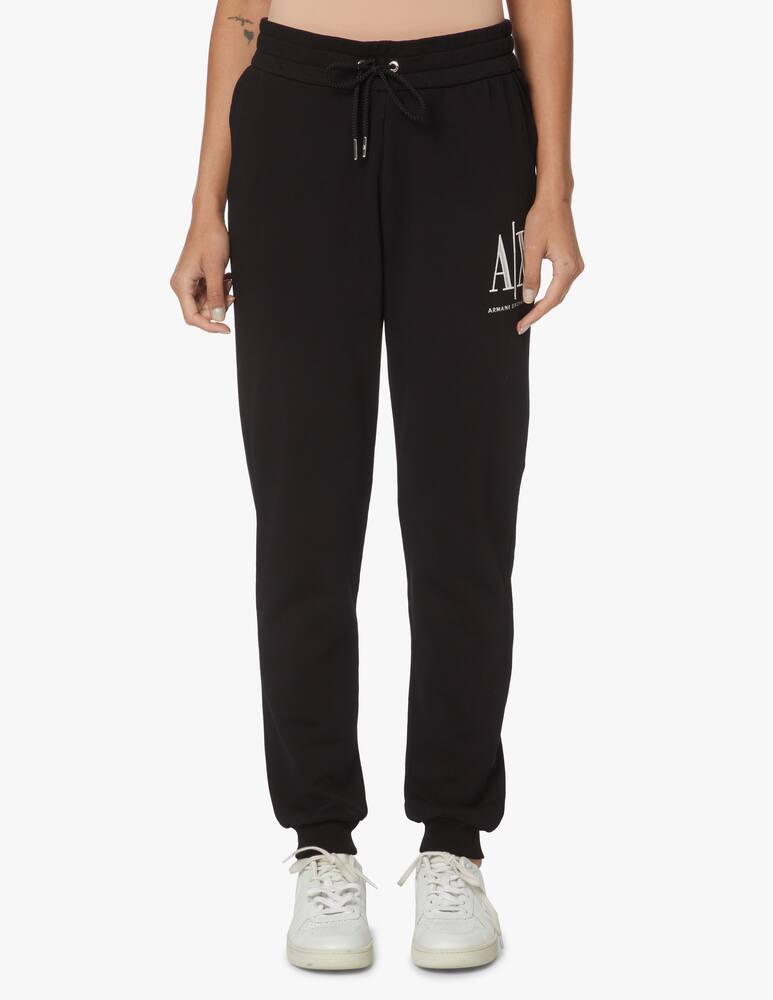 rinascente Armani Exchange Pantaloni di tuta in cotone Icon - nero