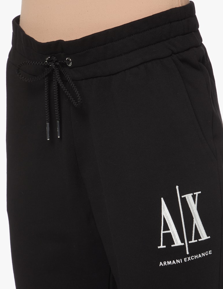 rinascente Armani Exchange Pantaloni di tuta in cotone Icon - nero