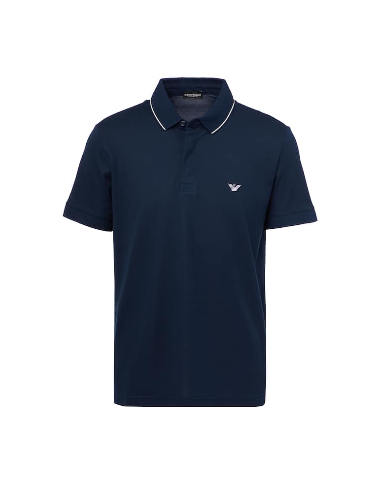 rinascente Emporio Armani Polo piquet iconico in cotone con logo 
