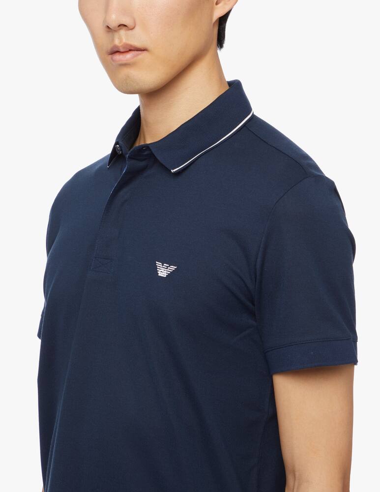 rinascente Emporio Armani Polo piquet iconico in cotone con logo 