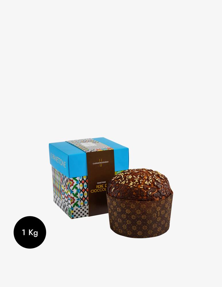 Cannavacciuolo Pear and Chocolate Panettone 1kg - picture 1 Cannavacciuolo Pear and Chocolate Panettone 1kg - picture 1