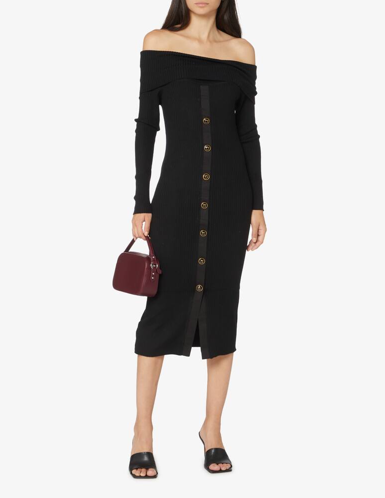 Pinko Big Boy ribbed dress - Black - picture 1 Pinko Big Boy ribbed dress - Black - picture 1