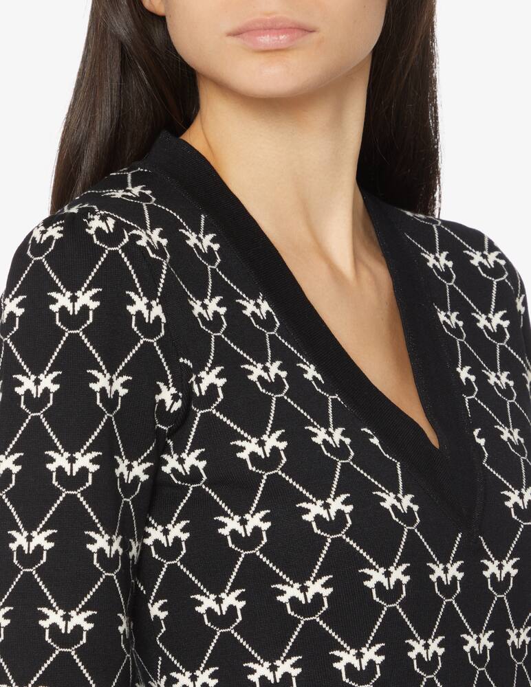rinascente Pinko Maglione monogramma Tuxedo  - Nero