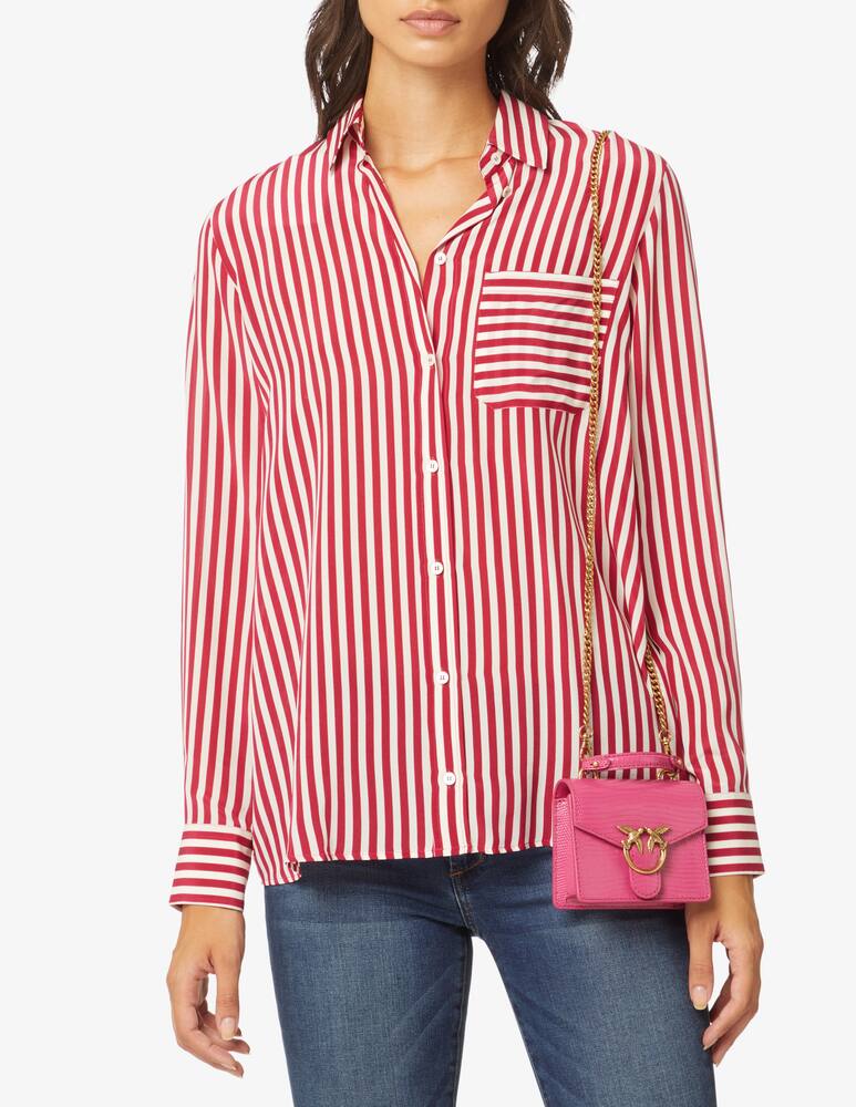 rinascente Pinko Borsa micro Love manico lizard - Rosa