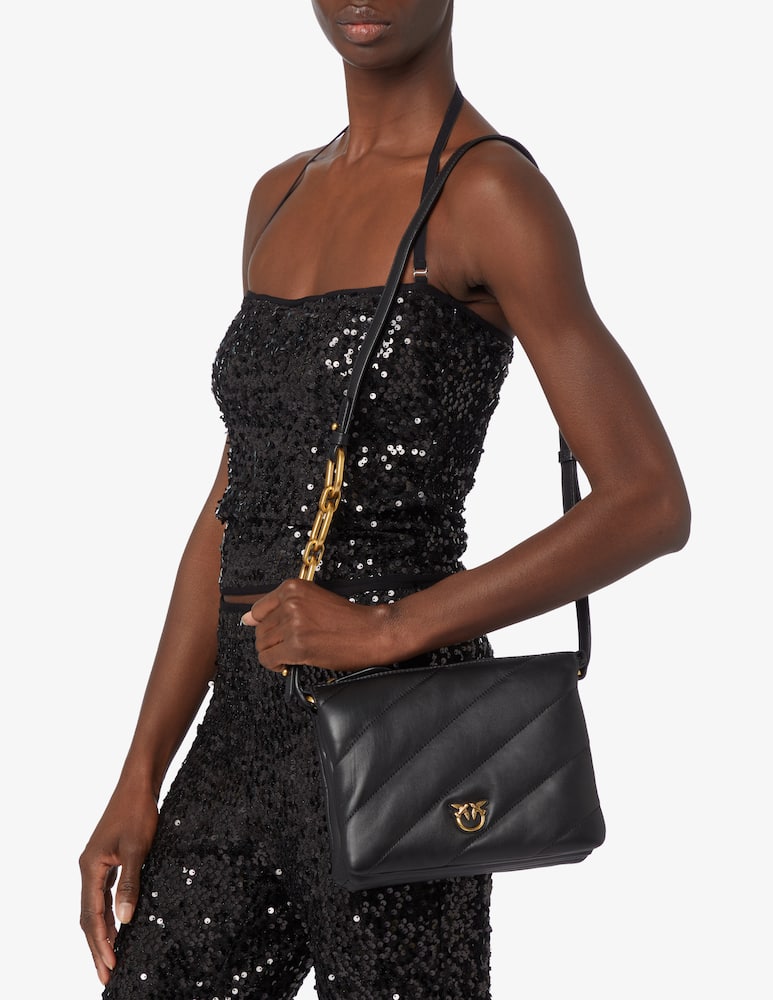 rinascente Pinko Borsa mini Twins trapuntata - Nero