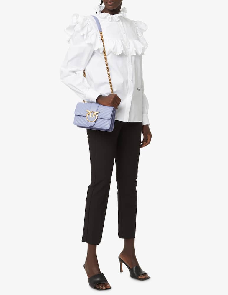 rinascente Pinko Love mini bag icon chevron - Light blue