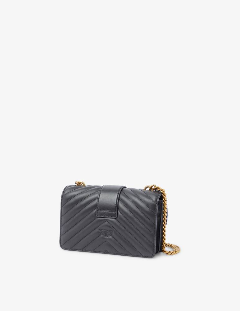 rinascente Pinko Borsa mini Love Icon Chevron - Nero