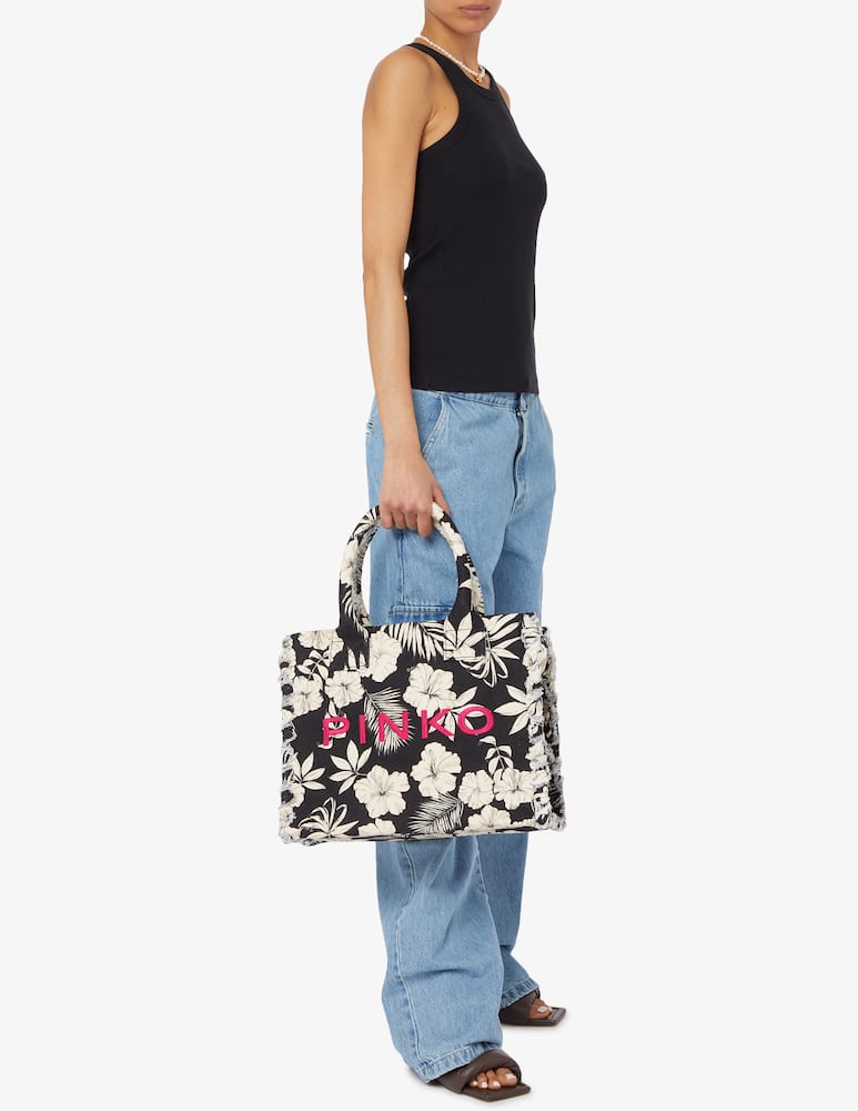rinascente Pinko Mare canvas tote bag