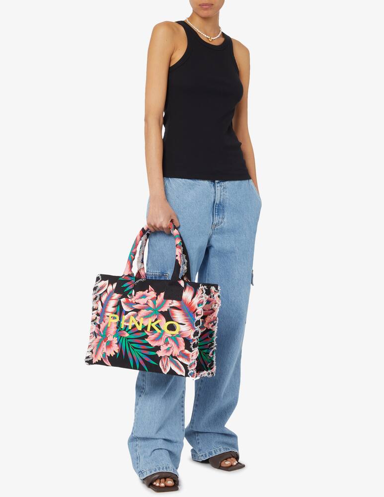 rinascente Pinko Mare canvas tote bag