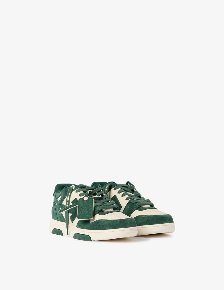 rinascente Off-White Sneakers in suede Jet Green