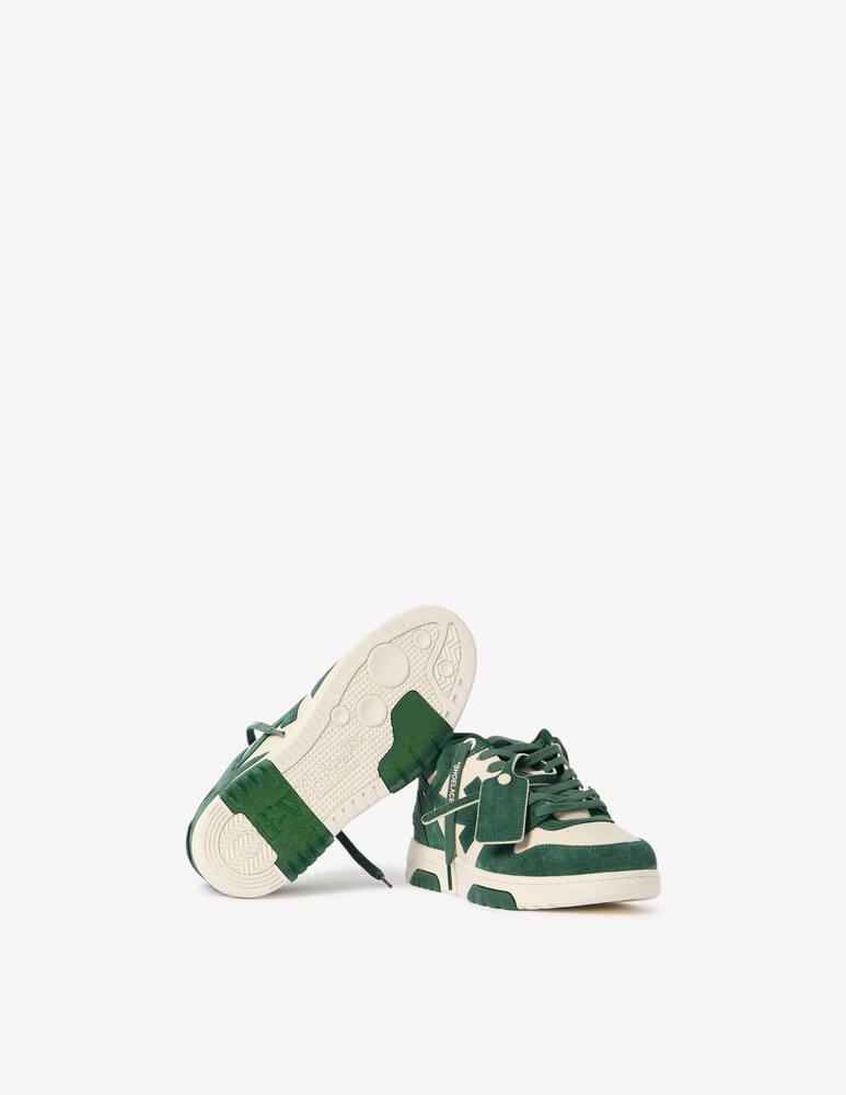 rinascente Off-White Sneakers in suede Jet Green