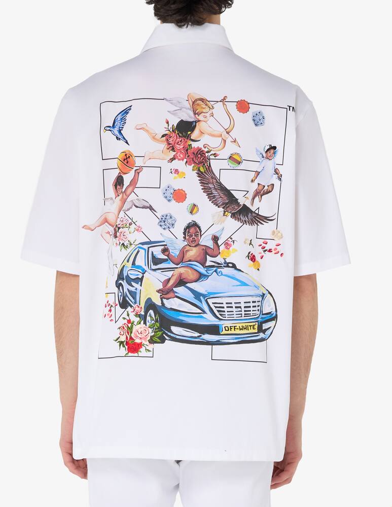 rinascente Off-White Bowling shirt angel print