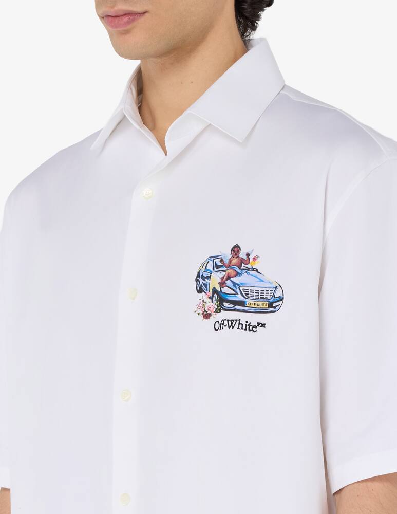 rinascente Off-White Bowling shirt angel print