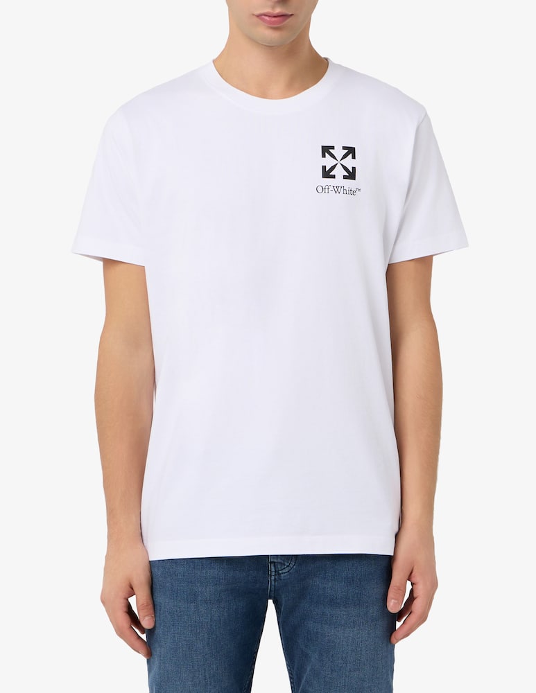 rinascente Off-White T-shirt con logo slim fit