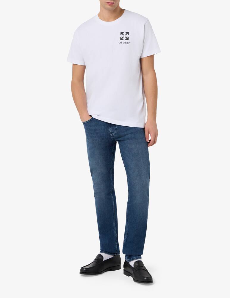 rinascente Off-White T-shirt con logo slim fit