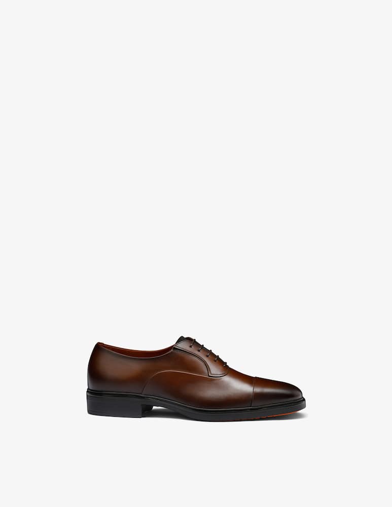 Santoni Leather cap-toe derby shoes - picture 1 Santoni Leather cap-toe derby shoes - picture 1