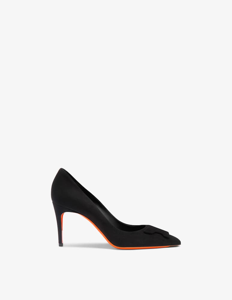 Santoni Décolleté Sibille con tacco alto in suede nero - immagine 1 Santoni Décolleté Sibille con tacco alto in suede nero - immagine 1