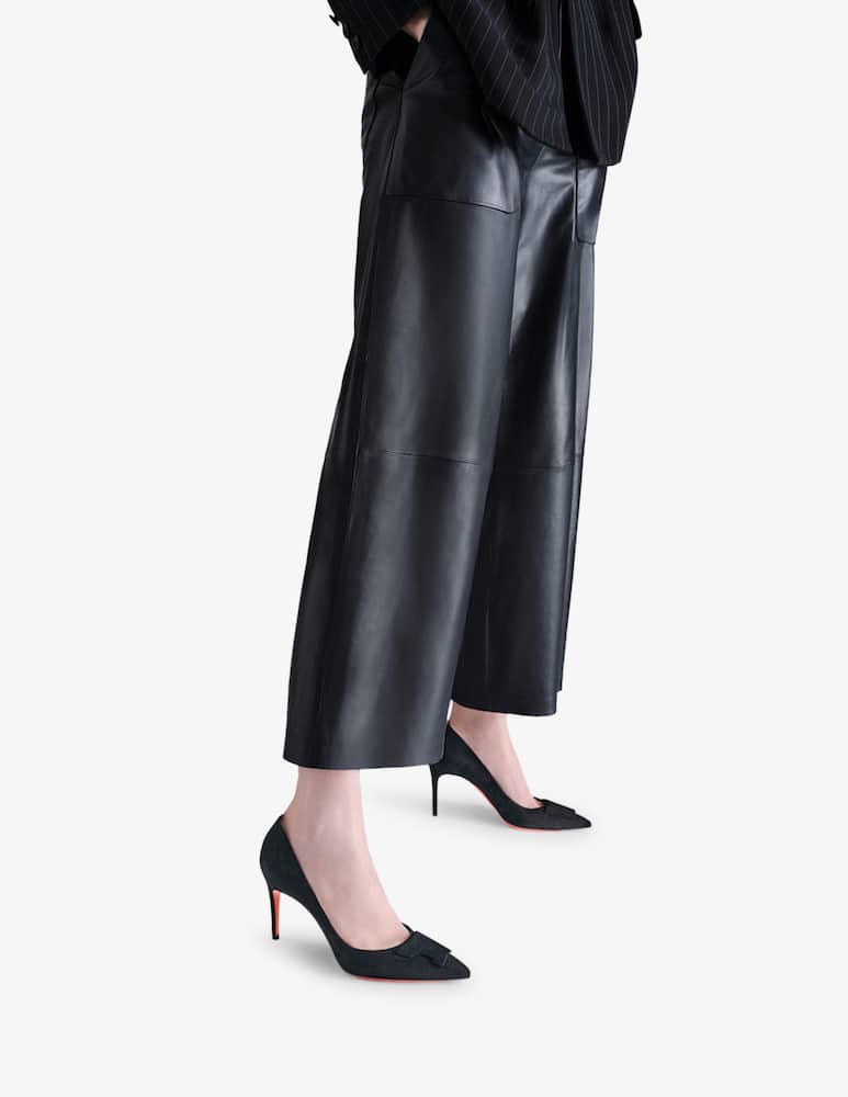 Santoni Décolleté Sibille con tacco alto in suede nero - immagine 2 Santoni Décolleté Sibille con tacco alto in suede nero - immagine 2