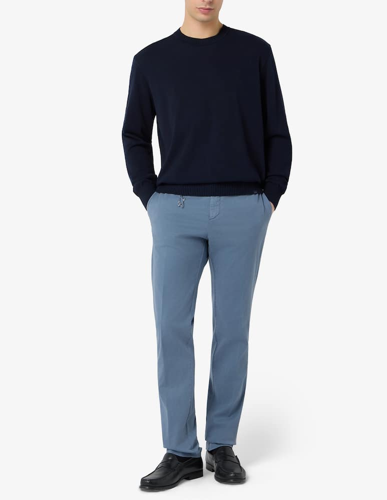 rinascente Paul & Shark Pantaloni chino in cotone tencel stretch