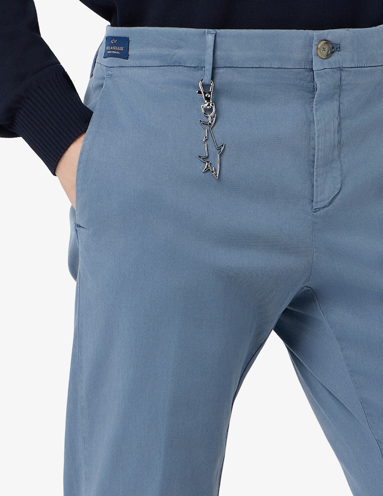 Paul & Shark Chino trousers in tencel blend - picture 4 Paul & Shark Chino trousers in tencel blend - picture 4