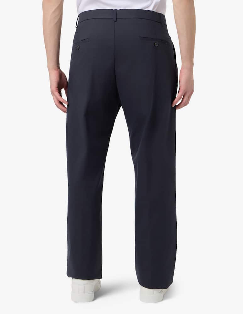 rinascente Paul & Shark Pantaloni una pince regular fit in cotone lyocell