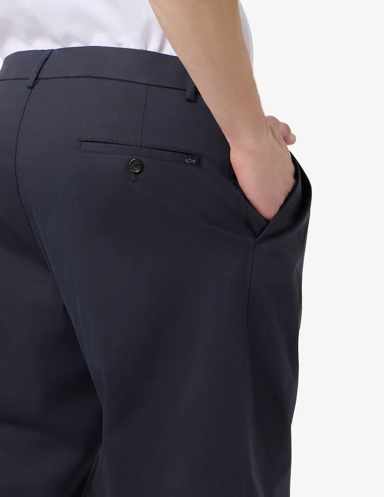 rinascente Paul & Shark Pantaloni una pince regular fit in cotone lyocell