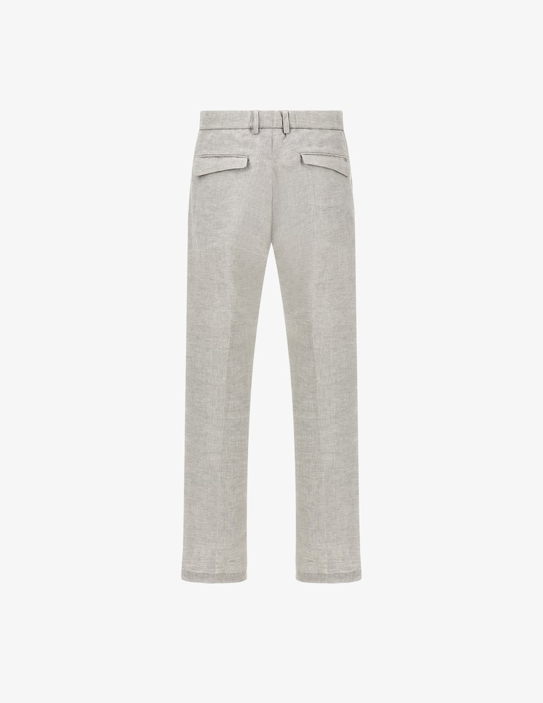 rinascente Paul & Shark Pantaloni una pince con coulisse 100% lino