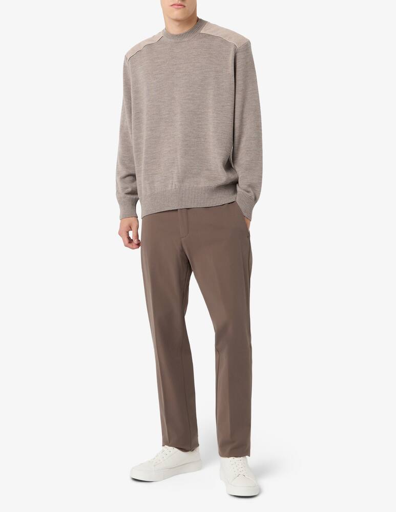 rinascente Paul & Shark Wool jumper with velvet detail