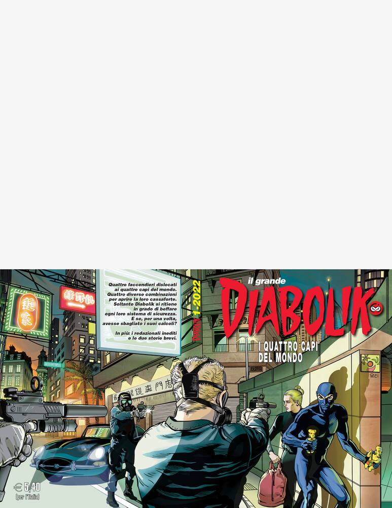 rinascente Diabolik I Quattro Capi Del Mondo - Il Grande Diabolik 1-2022