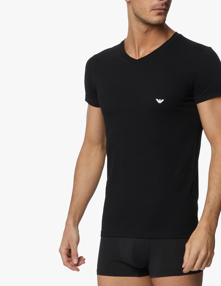 Emporio Armani Maglietta intima in cotone - immagine 2 Emporio Armani Maglietta intima in cotone - immagine 2