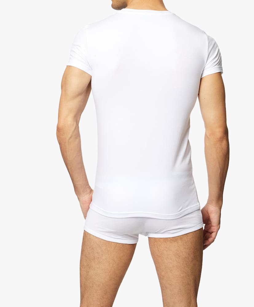 Emporio Armani Maglietta intima in cotone - immagine 3 Emporio Armani Maglietta intima in cotone - immagine 3